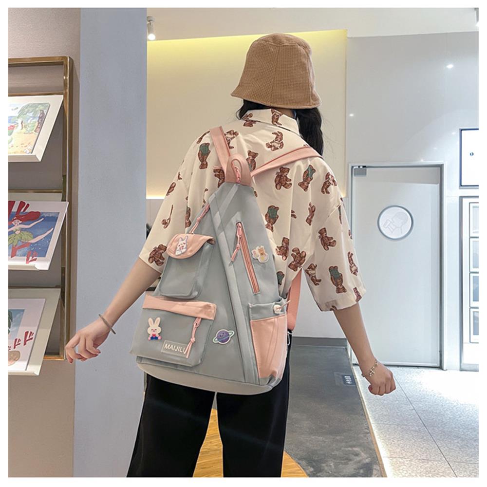 Hochwertige Nylon Freizeitrucksack Studenten Taschen Schultaschen Frauen Reisetaschen Mädchen Rucksack