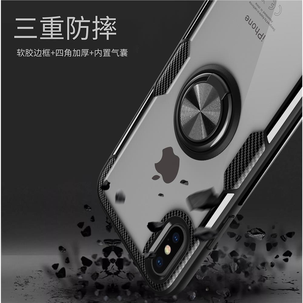 Acrylglas Carbon Ring Halter Telefon Fall