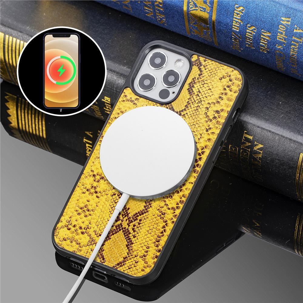 Funda para teléfono celular Python Pattern Magsafe para iPhone 12, 12 Mini, 12 Pro, 12 Pro Max
