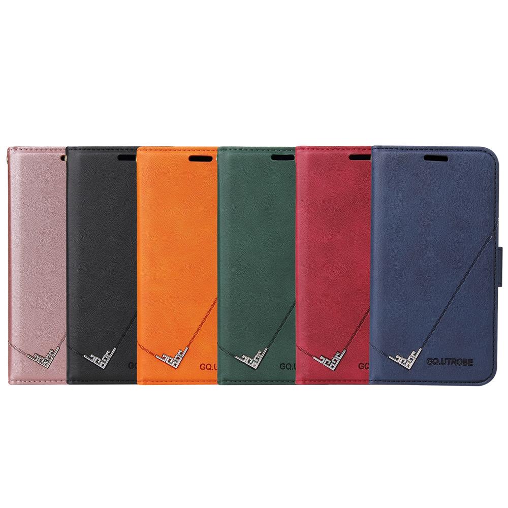 GQ.UTROBE Estuche protector de billetera de cuero colgante de esquina para iPhone X XR 11 12 Pro Max, Samsung S10, S20, S21 Plus Ultra