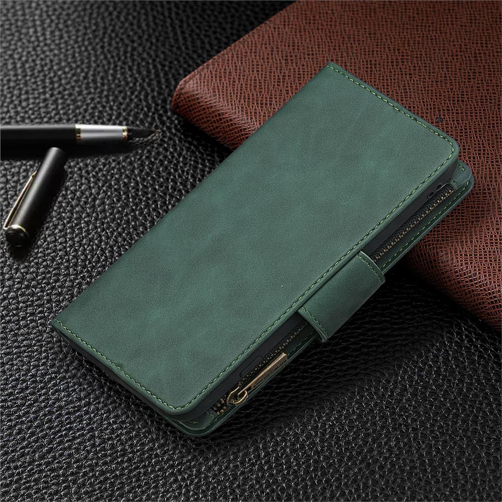 Binfen Color BF02 Cremallera Multifunción Piel de cuero sensorial Funda para billetera