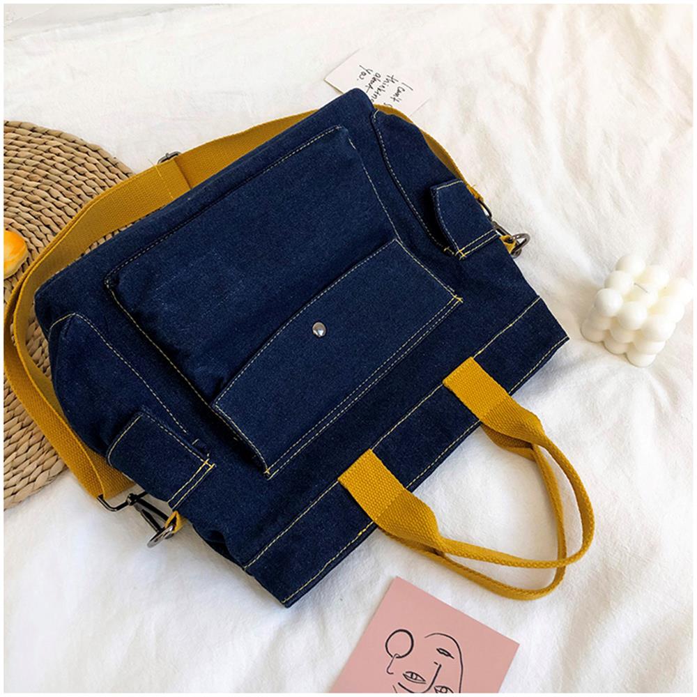 Mochila de moda 2021 Bolsos de mujer Bolsos de mujer Bolsos de hombro de mezclilla de gran tamaño con colgante de juguete encantador para niñas