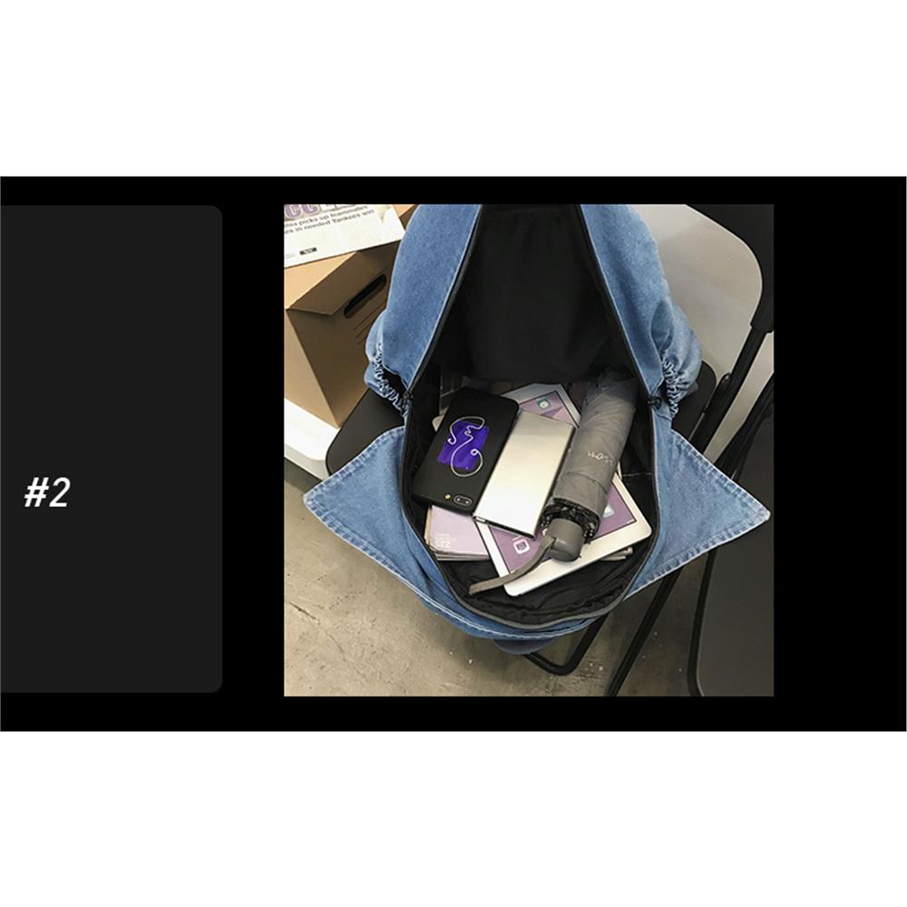 Sac de loisirs Cartables Hommes et femmes Jean Sacs à dos bleus Sacs à bandoulière Sacs de voyage Sac à dos en jean