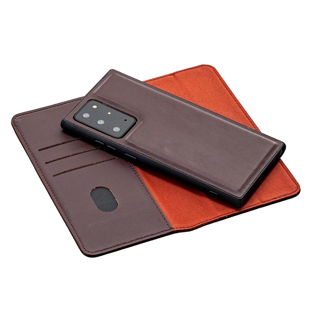 Étui couleur Binfen pour iPhone 12 11Pro Max étui en cuir véritable pour iPhone X XS XR étui magnétique détachable pour Samsung Galaxy Note 20 Ultra S10