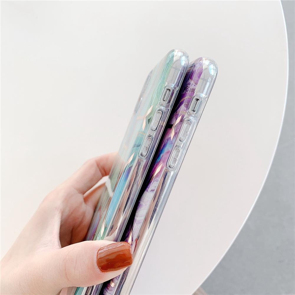 iPhoneおよびSamsung電話用の大理石パターン金メッキ電気メッキ保護ケースカバー