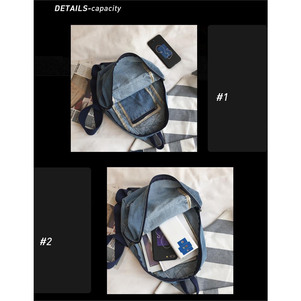 Bolsas escolares de alta qualidade Jean Blue Bolsas de ombro crossbody Bolsas femininas jeans azul