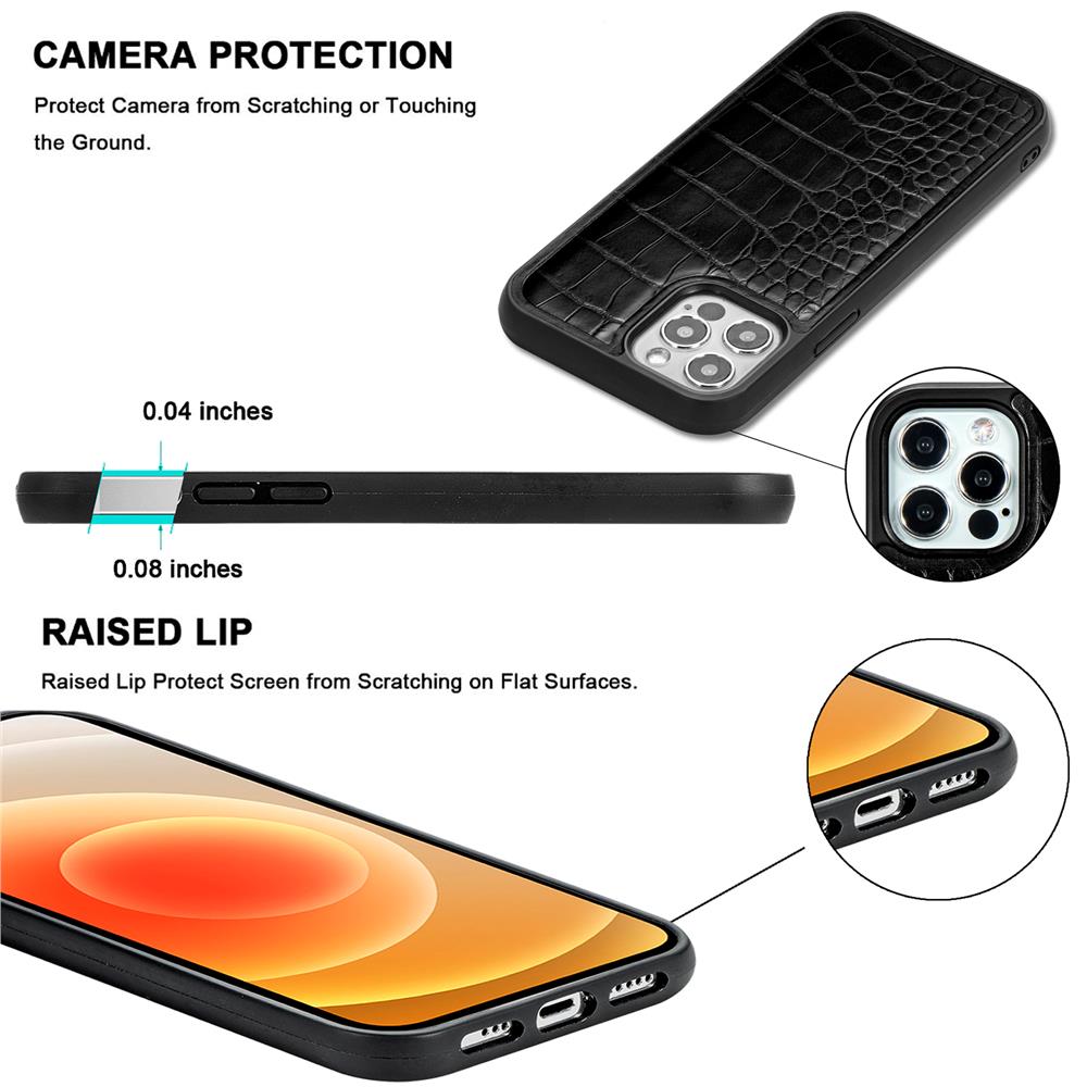 Crocodile Pattern Magsafe Mobile Phone Case for Apple iPhone 12 Mini / 12 / 12 Pro / 12 Pro Max
