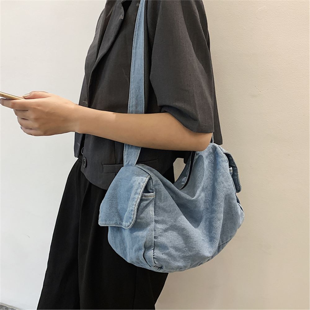 Fashion Denim Schoolbag Women Bags Ladies Handbags Large Size Jean ...