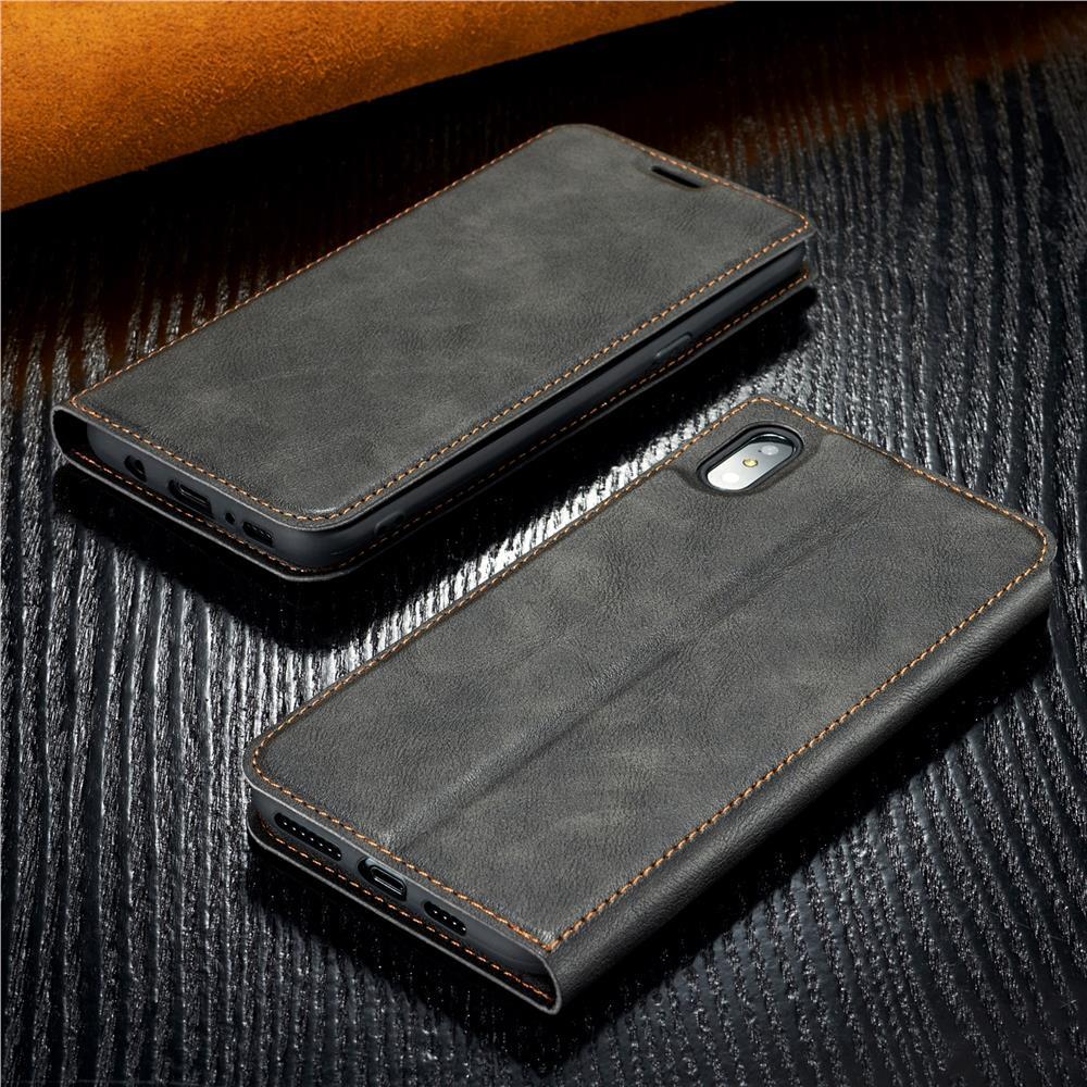 Retro Simple and Slim Sucking Lanyard Holster Phone Case