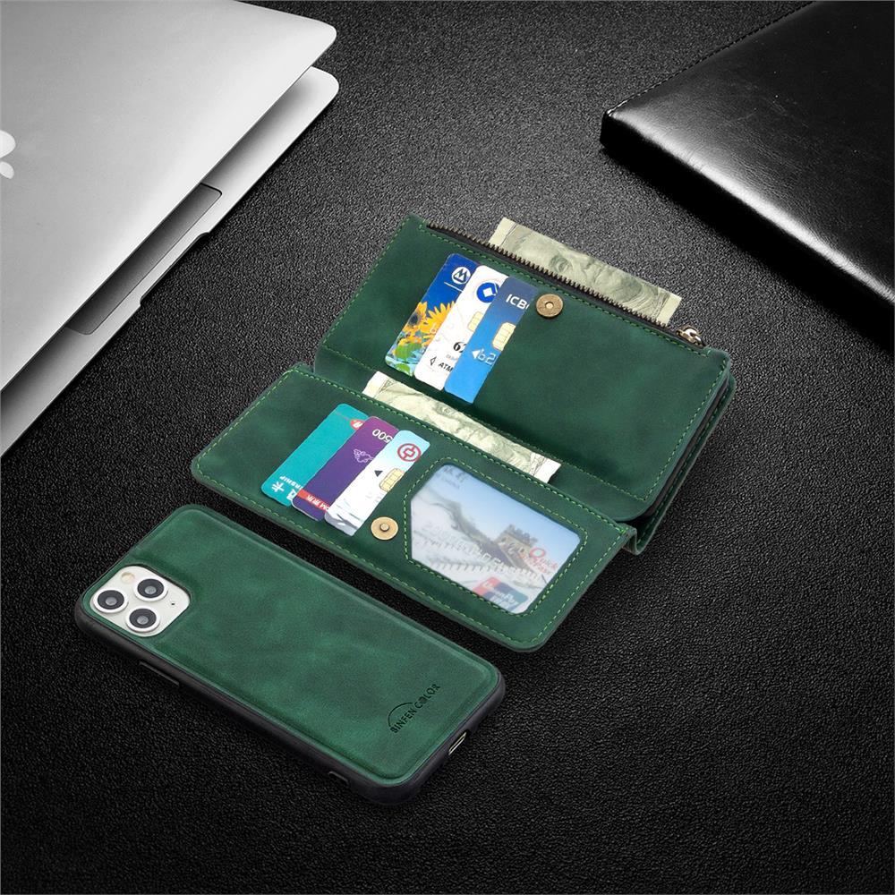 Binfen Color BF02 Zipper Multifunction Sensory Leather Phone Wallet Case Cover