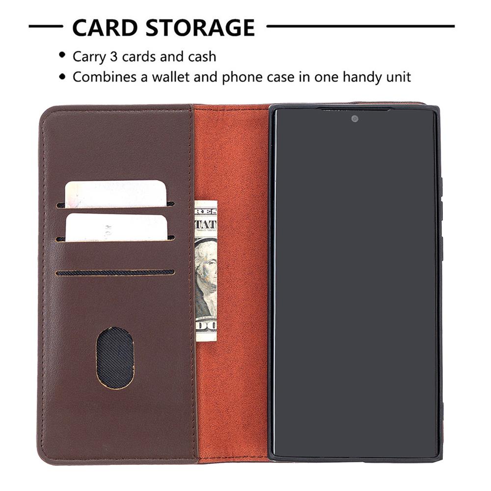 Binfen Color Case for iPhone 12 11Pro Max Genuine Leather Case for iPhone X XS XR Detachable Magnet Holster Cover for Samsung Galaxy Note 20 Ultra S10