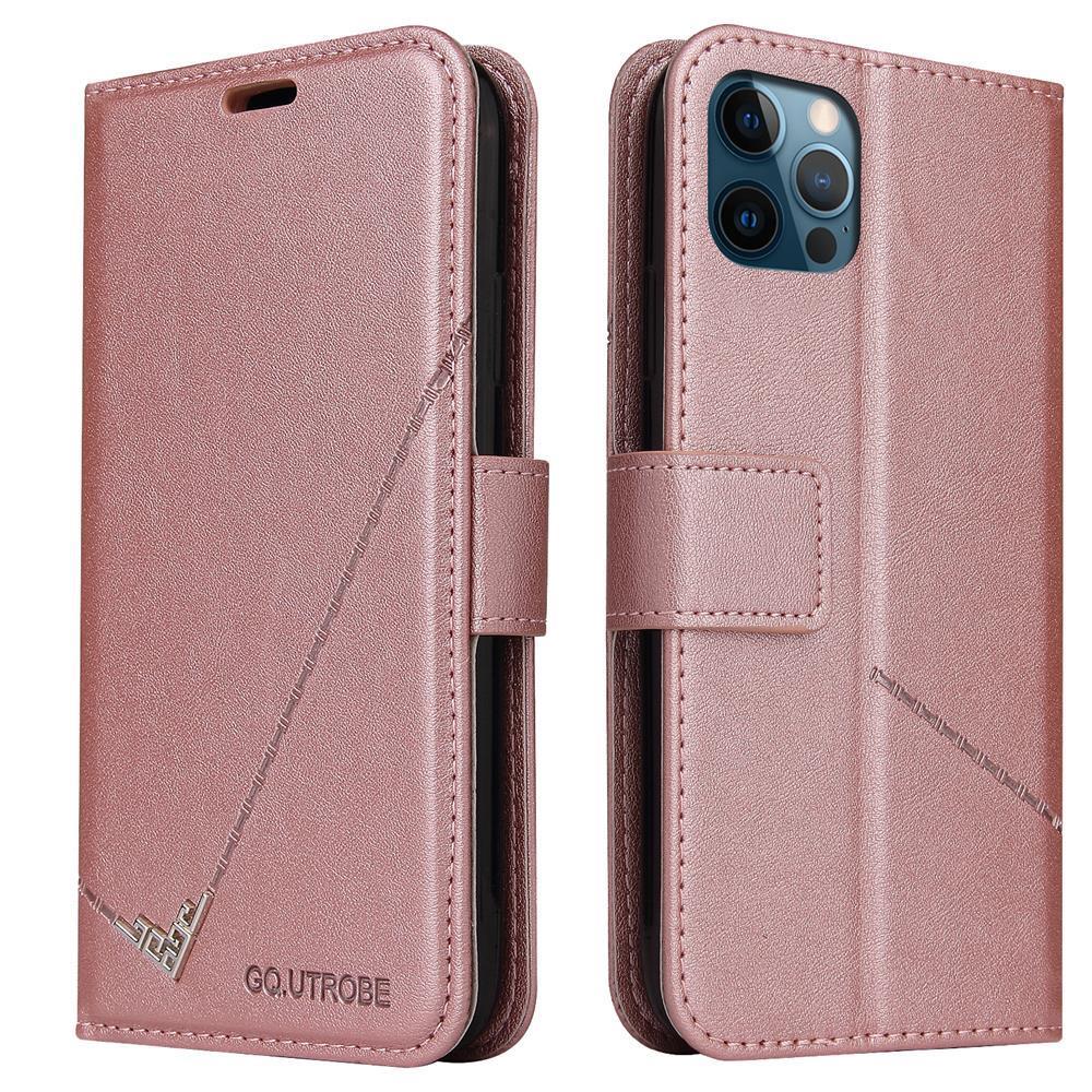 GQ.UTROBE Pendant Corner Leather Wallet Protective Case for iPhone X XR ...