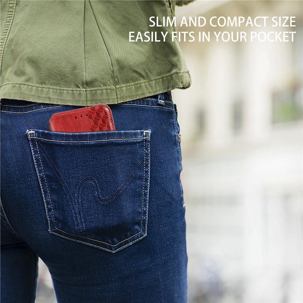 Business Style Slim Fashion Magnetic Automatic Suction Leather Flip Wallet Case Cover