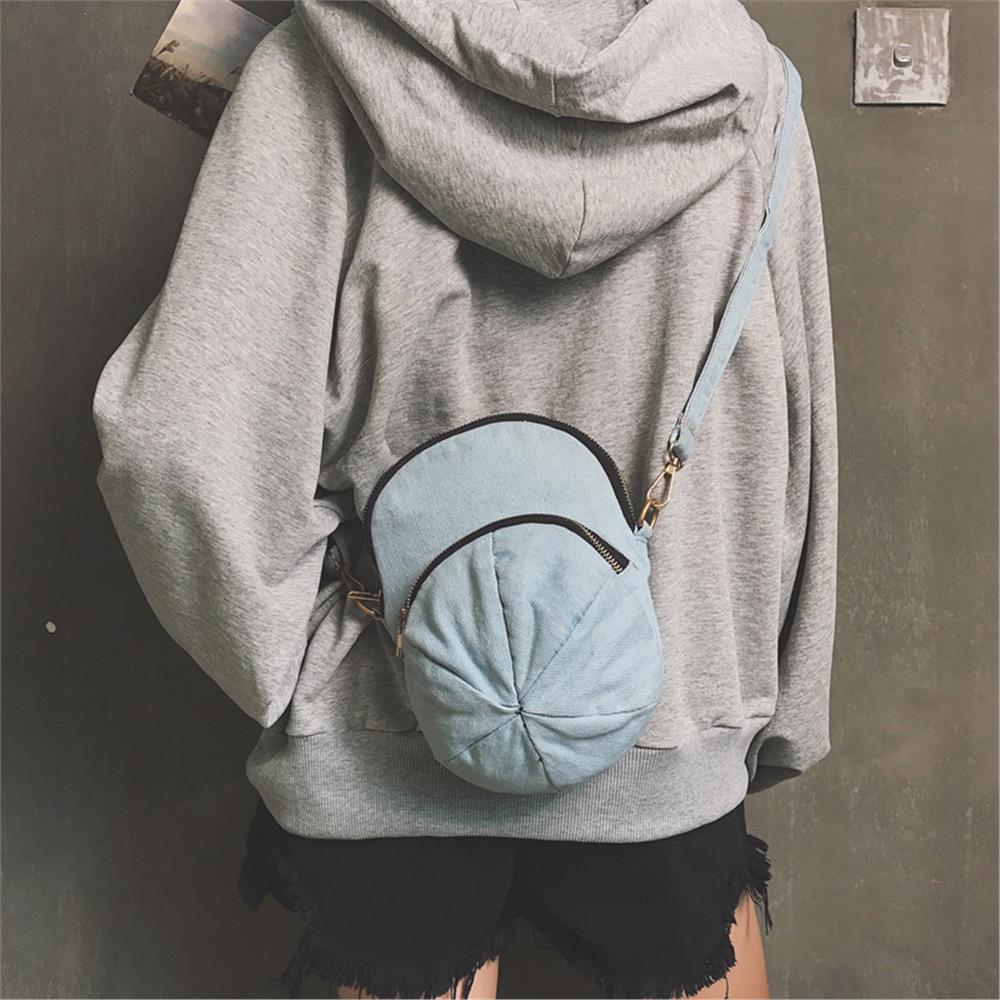 嘻哈風格包女士牛仔單肩斜挎包牛仔可愛的女孩和孩子包