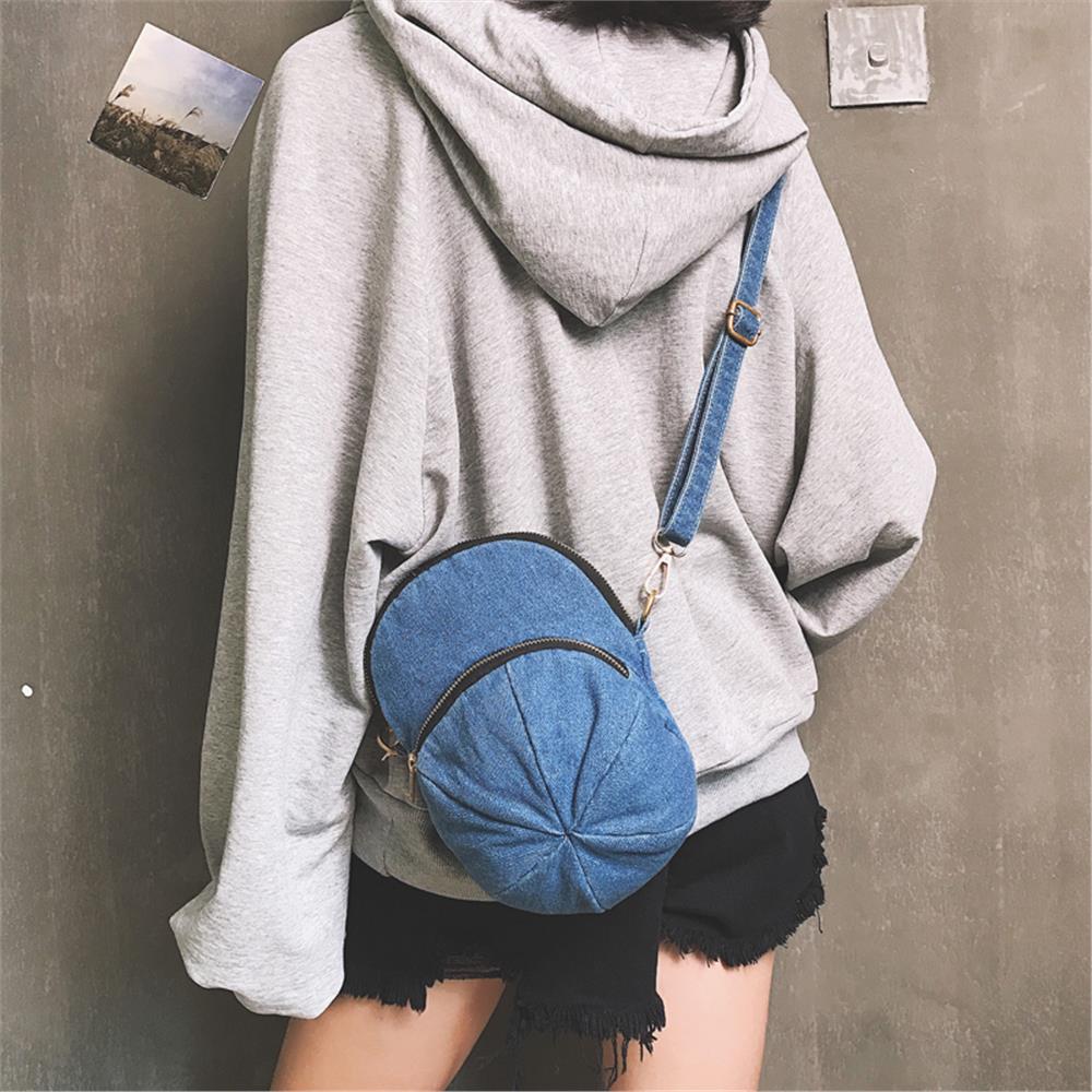 嘻哈風格包女士牛仔單肩斜挎包牛仔可愛的女孩和孩子包